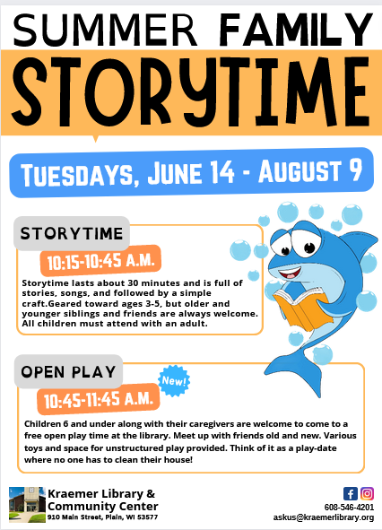 Summer Family Storytime graphic